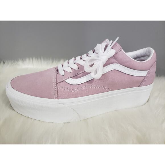 NEW Vans - Old Skool Stacform Lilac Women's Size‎ 11.5 Mauve lavender platform - Picture 3 of 9